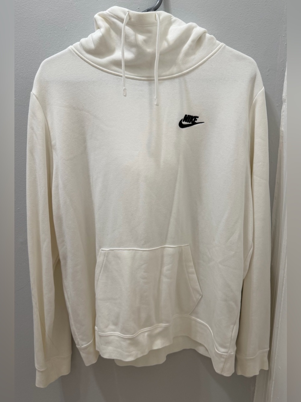 Nike Women’s Off-White Hoodie with Black Swoosh Logo